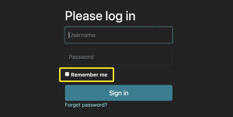 ログイン情報を保持する