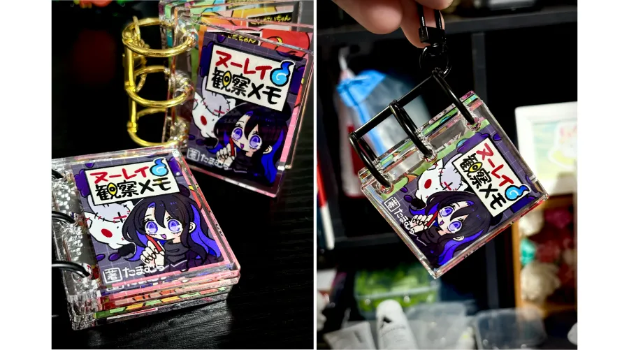 アクリルブックキーホルダー