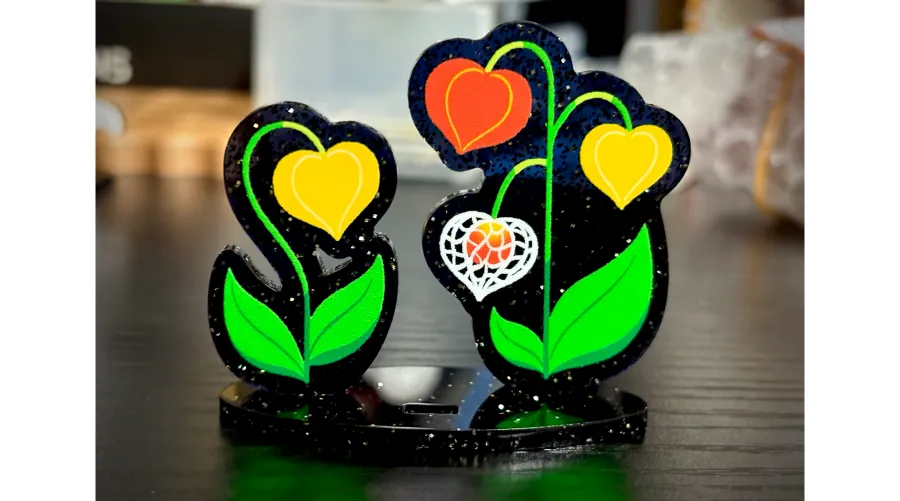 鬼灯モチーフの花