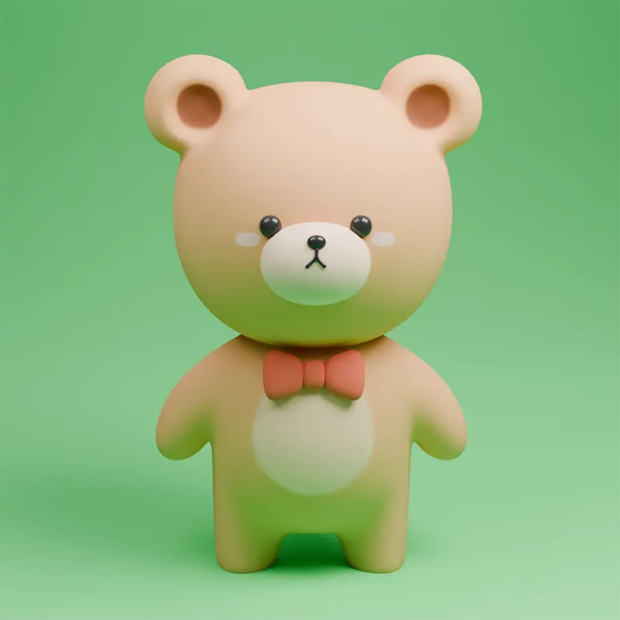 くまのモデリング