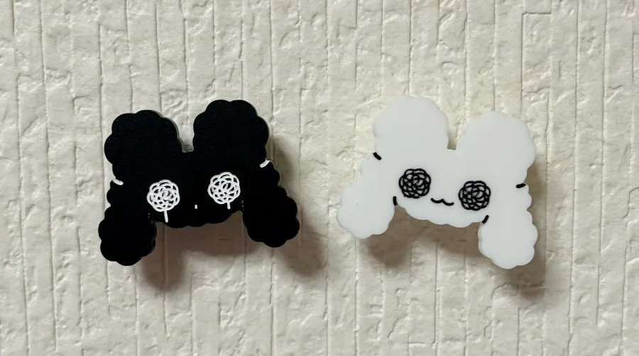 画鋲を刺した状態