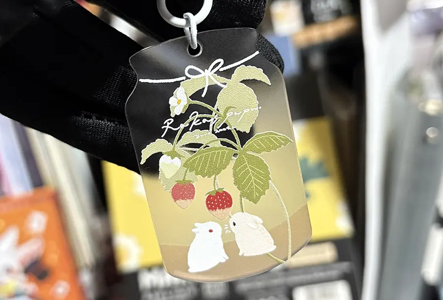 うさぎのアクリルキーホルダー