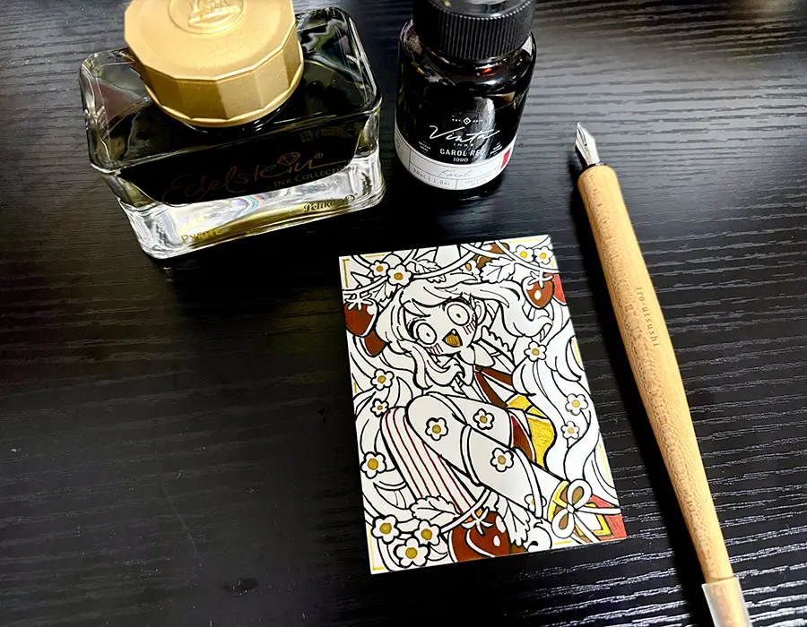 パイライトの試し描き